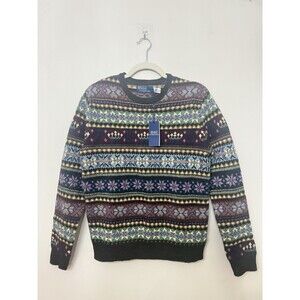 Polo Ralph Lauren Mens size XL Cashmere-Wool blend Fair Isle Knit NWT $398
